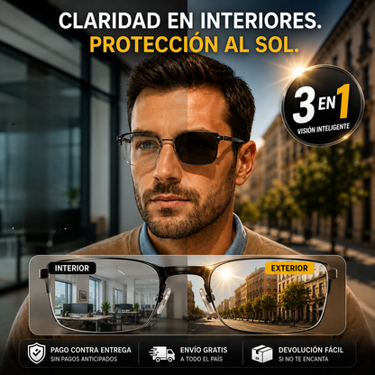 LumiVision™ Las gafas que se adaptan automáticamente a la luz