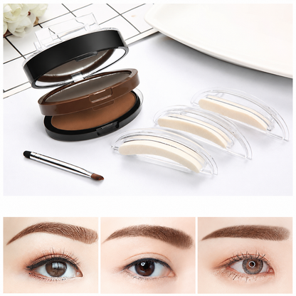 Sello Moldeador de Cejas con Polvo Natural Impermeable
