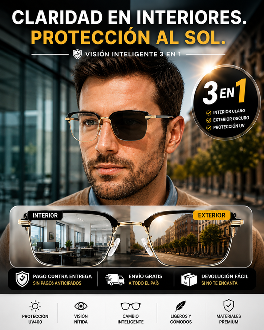 LumiVision™ Las gafas que se adaptan automáticamente a la luz